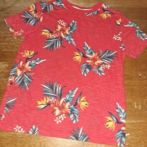 Boys Tropical Print Shirt